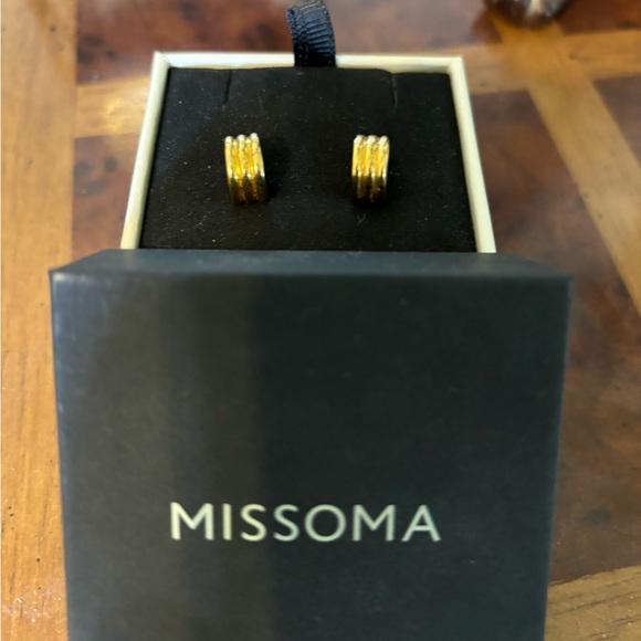 Missoma Gold Hoop Huggies - Picture 1 of 1